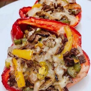 LEANBOX Taco Stuffed Bell Peppers